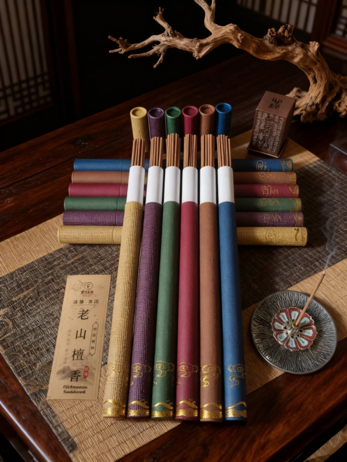 梵天§老山檀香｜梵彩香盒｜線香｜臥香｜天然香