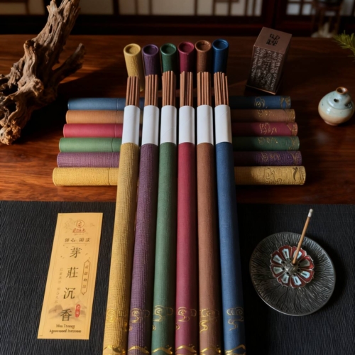 極境§芽莊沉香｜梵彩香盒｜線香｜臥香｜天然香