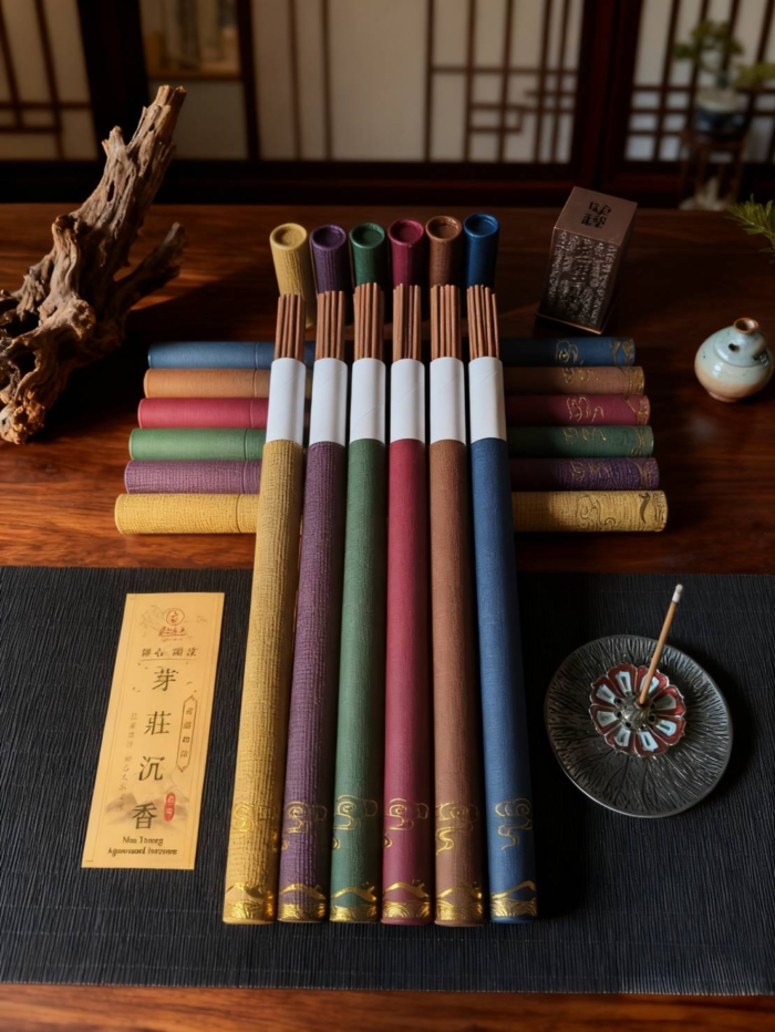極境§芽莊沉香｜梵彩香盒｜線香｜臥香｜天然香